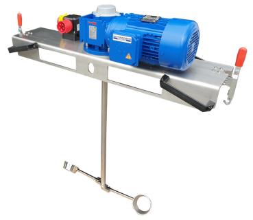 Preview: Container agitator type IBC-0190 suitable for liquids with up to 10000 mPas in an 1000 liter IBC container