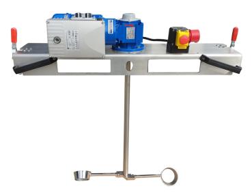 Preview: Container agitator type IBC-0235 suitable for liquids with up to 5000 mPas in an 1000 liter IBC container