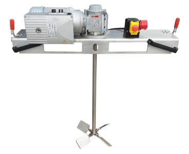 Container agitator Type IBC-0240 suitable for liquids with up to 5000 mPas in an 1000 liter IBC container