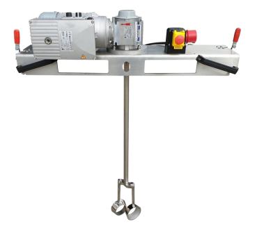 Container agitator type IBC-0250 suitable for liquids with up to 10000 mPas in an 1000 liter IBC container