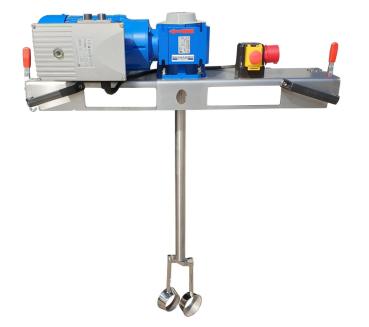 Container agitator type IBC-0260 suitable for liquids with up to 20000 mPas in an 1000 liter IBC container