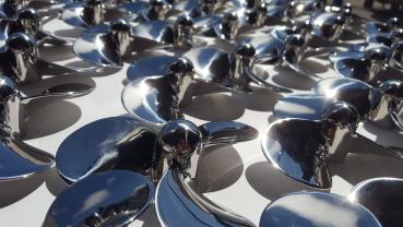 3-wing mixing propeller 1.4404 mirror finish polished