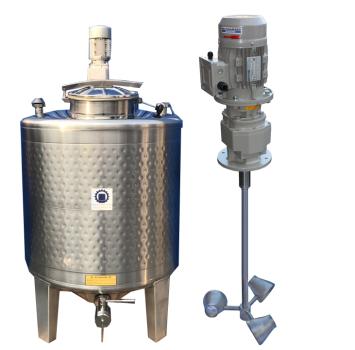 1000L stainless steel vessel with thermoplate and cone stirrer agitator