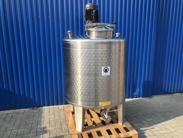 Preview: 1000L stainless steel vessel with thermoplate and dissolver agitator