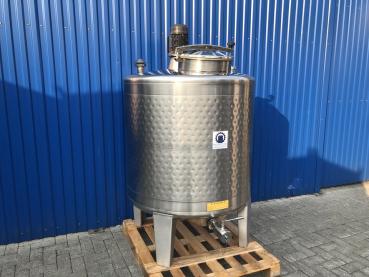 Preview: 1000L stainless steel vessel with thermoplate and propeller agitator
