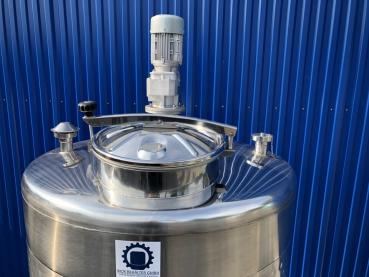 Preview: 1305L stainless steel vessel with thermoplate and cone stirrer agitator