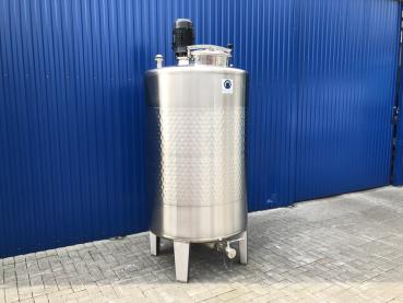 Preview: 1533L stainless steel vessel with thermoplate and dissolver disc agitator