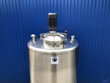 Preview: 1533L stainless steel vessel with thermoplate and dissolver disc agitator