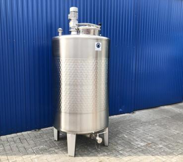 Preview: 1533L stainless steel vessel with thermoplate and beam stirrer agitator