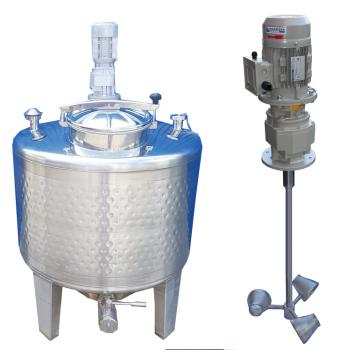 734L Stainless steel vessel with thermoplate and cone stirrer agitator