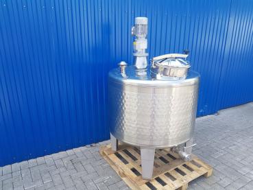 Preview: 734L Stainless steel vessel with thermoplate and cone stirrer agitator