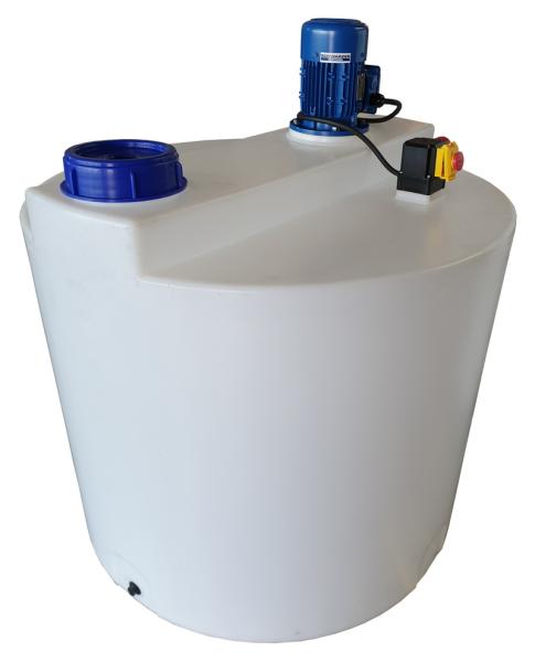 800 litre PE dosing tank Plastic tank with high-speed propeller agitator
