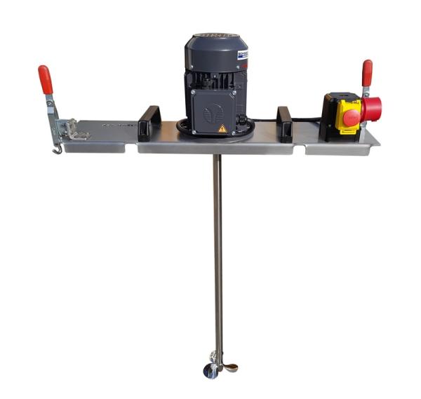 Container agitator type IBC-0100-600L 400V for liquids up to 600 mPas in IBC 600L