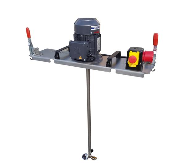 Container agitator type IBC-0100-300L 400V for liquids up to 600 mPas in IBC 300L