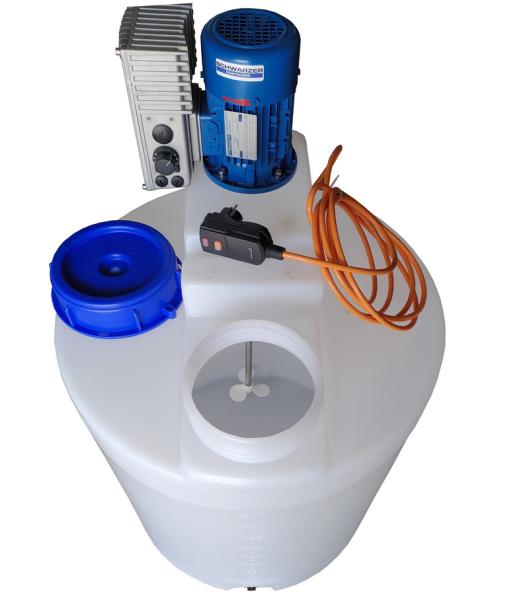 500-litre PE dosing tank plastic container with speed adjustable high-speed mixer
