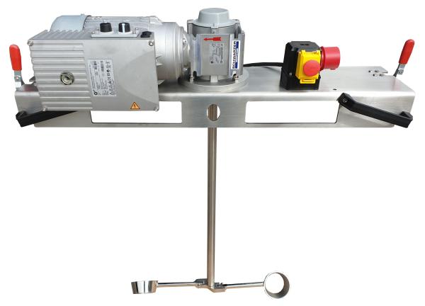 Container agitator type IBC-0250 suitable for liquids with up to 10000 mPas in an 1000 liter IBC container