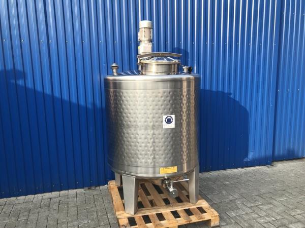 1000L stainless steel vessel with thermoplate and beam stirrer agitator
