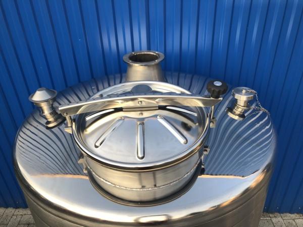1000L stainless steel vessel with thermoplate