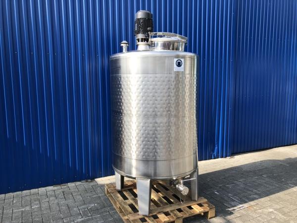 1305L stainless steel vessel with thermoplate and dissolver agitator