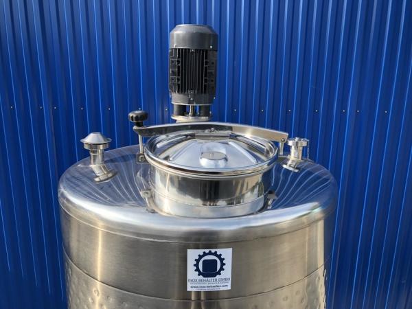 1305L stainless steel vessel with thermoplate and dissolver agitator