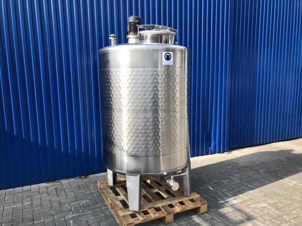 1305L Stainless steel vessel with thermoplate and propeller agitator
