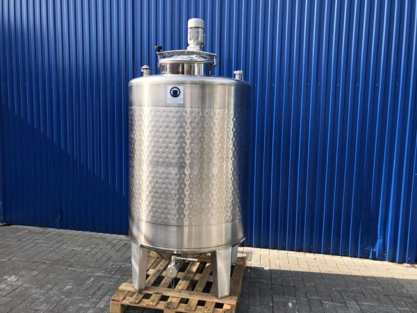 1305L Stainless steel vessel with thermoplate and beam stirrer agitator