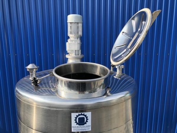 1305L Stainless steel vessel with thermoplate and beam stirrer agitator