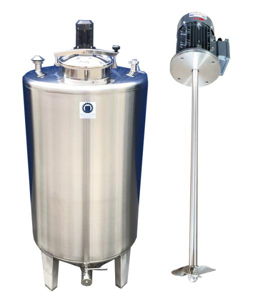 1533L stainless steel vessel with propeller agitator