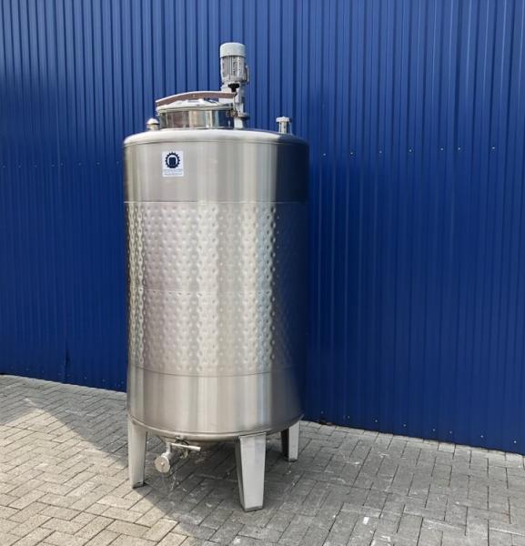 1533L stainless steel vessel with thermoplate and cone stirrer agitator