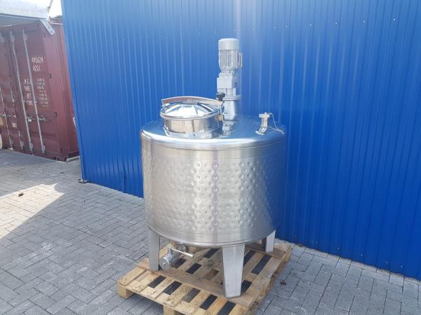 734L Stainless steel vessel with thermoplate and cone stirrer agitator