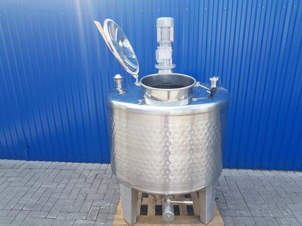 734L Stainless steel vessel with thermoplate and cone stirrer agitator