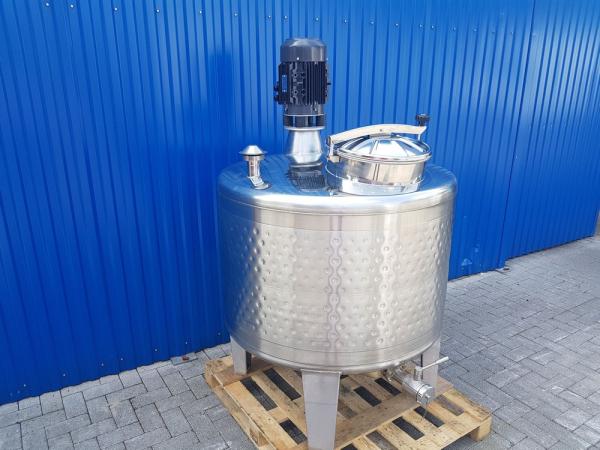 734L Stainless steel vessel with thermoplate and dissolver agitator
