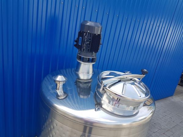 734L Stainless steel vessel with thermoplate and dissolver agitator